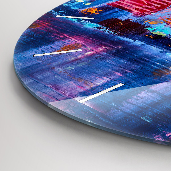 Reloj redondo pared Abstracto de rascacielos