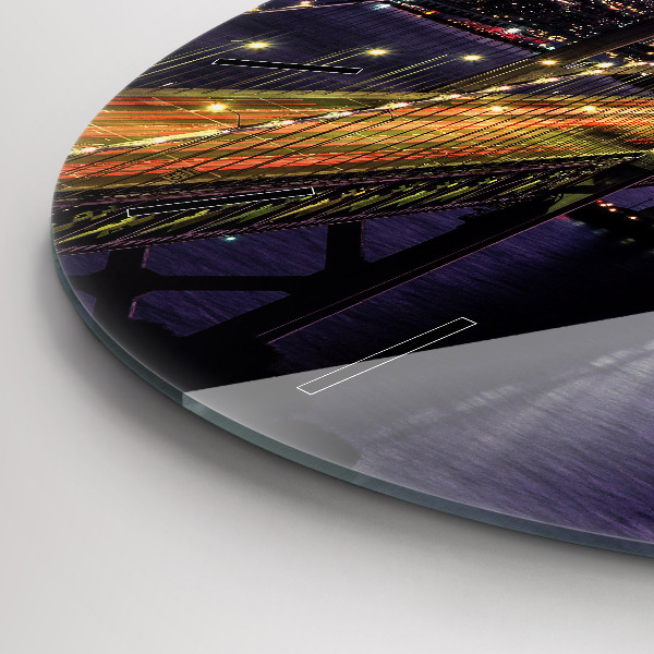 Reloj redondo pared Puesta de sol en USA