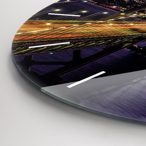 Reloj redondo pared Puesta de sol en USA