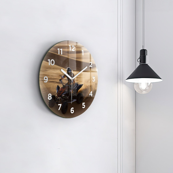 Reloj de pared redondo Quad en el desierto