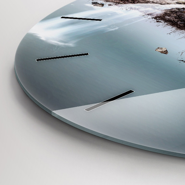 Reloj redondo pared Cascada isla voladora