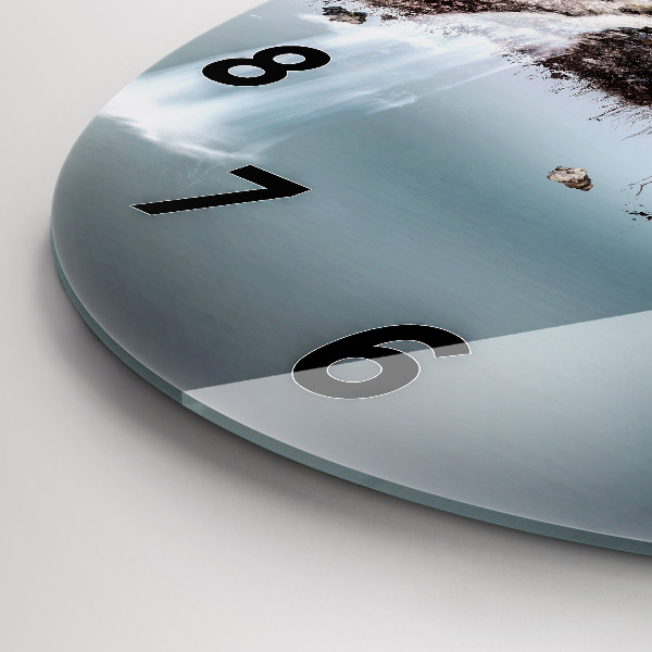 Reloj redondo pared Cascada isla voladora