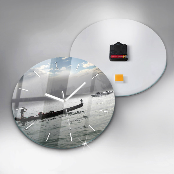 Reloj de pared redondo Góndola de Venecia
