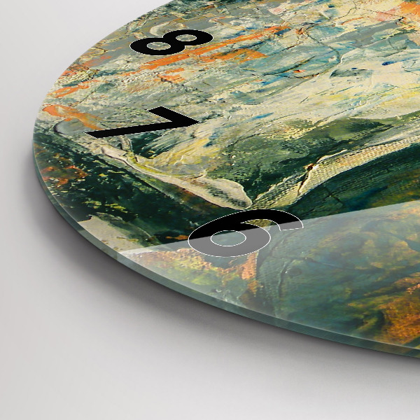 Reloj de pared redondo Postura del elefante pintado