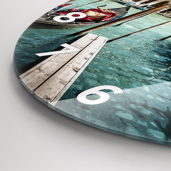 Reloj redondo pared Góndolas Venecia Italia