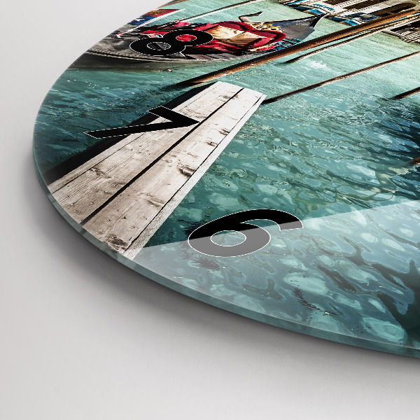 Reloj redondo pared Góndolas Venecia Italia