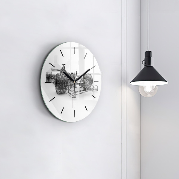 Reloj redondo pared Estructura del coche de F1