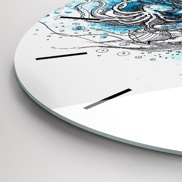 Reloj redondo pared Vida submarina de peces