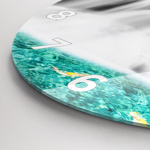 Reloj de cristal redondo Cascada en Tailandia