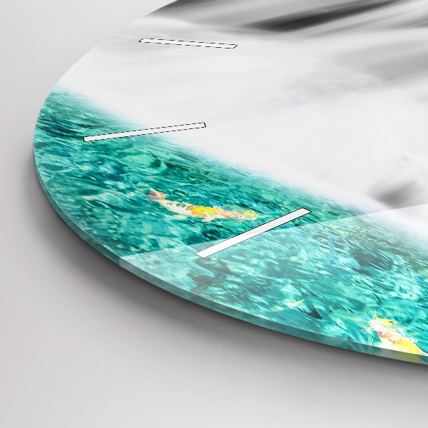 Reloj de cristal redondo Cascada en Tailandia