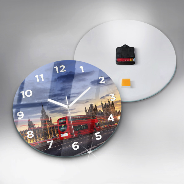 Reloj de pared redondo Autobús rojo de Londres