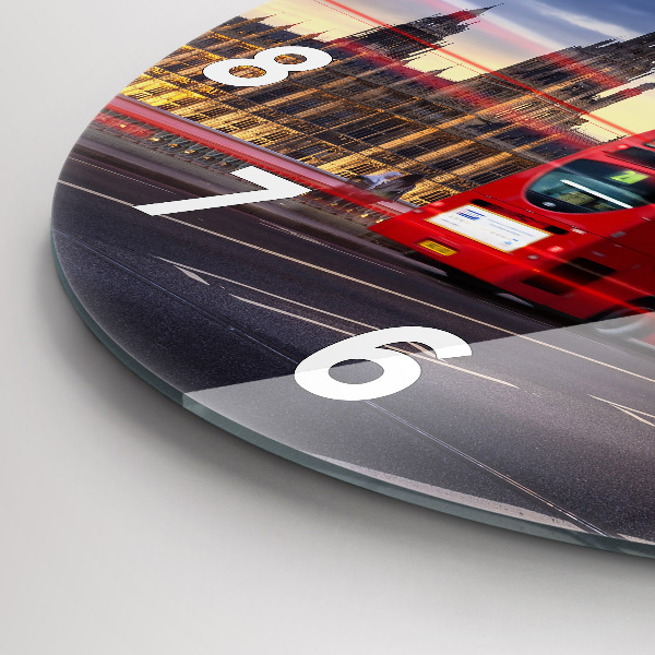 Reloj de pared redondo Autobús rojo de Londres