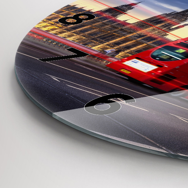 Reloj de pared redondo Autobús rojo de Londres