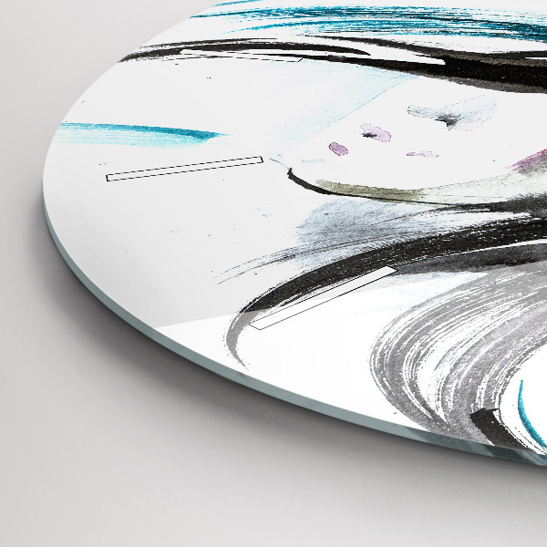 Reloj redondo pared Caballo y mujer abstractos