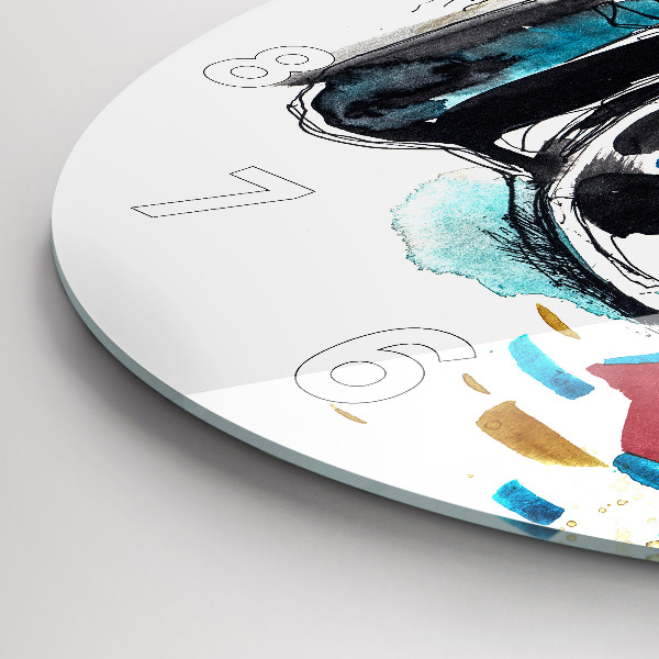 Reloj de cristal redondo Mujer cámara fotógrafa