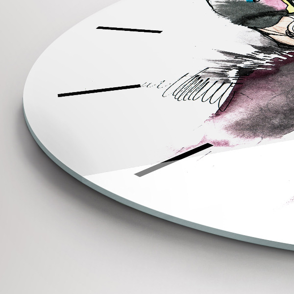 Reloj redondo pared Alce abstracto