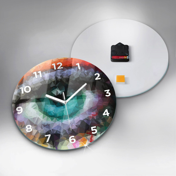 Reloj de pared redondo Ojo humano coloreado