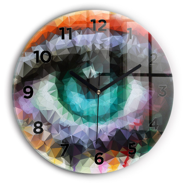 Reloj de pared redondo Ojo humano coloreado