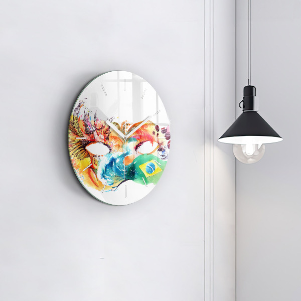 Reloj redondo pared Cultura - Bandera de Brasil