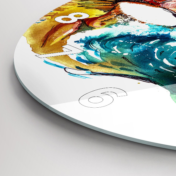 Reloj redondo pared Cultura - Bandera de Brasil