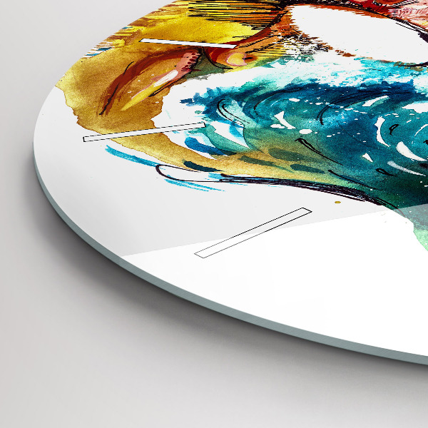 Reloj redondo pared Cultura - Bandera de Brasil