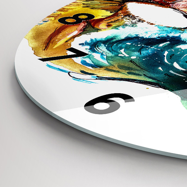 Reloj redondo pared Cultura - Bandera de Brasil