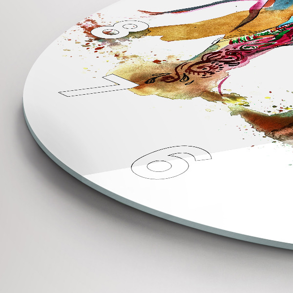 Reloj de cristal redondo Cultura de la India