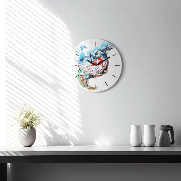 Reloj de pared redondo Reloj suizo
