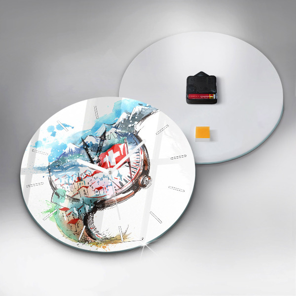 Reloj de pared redondo Reloj suizo