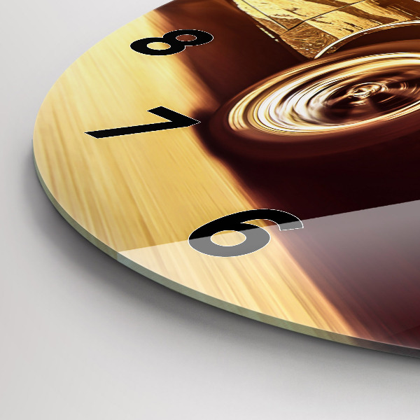 Reloj de pared redondo Coche antiguo clásico