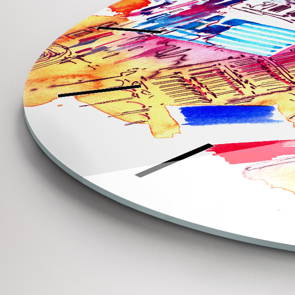 Reloj redondo pared Países atractivos del mundo