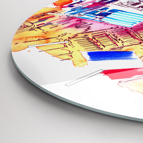 Reloj redondo pared Países atractivos del mundo