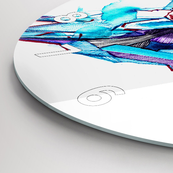 Reloj de pared redondo Esquiador