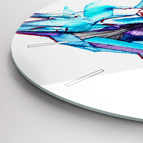 Reloj de pared redondo Esquiador