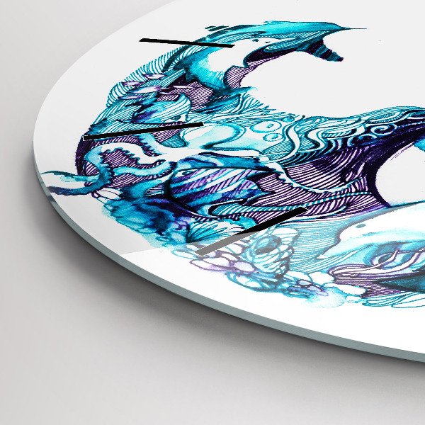 Reloj de pared redondo Ancla de mar