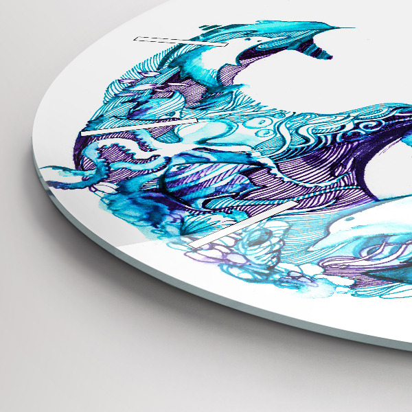 Reloj de pared redondo Ancla de mar