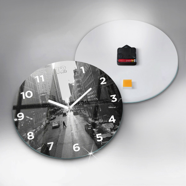 Reloj redondo pared Calles de Chicago