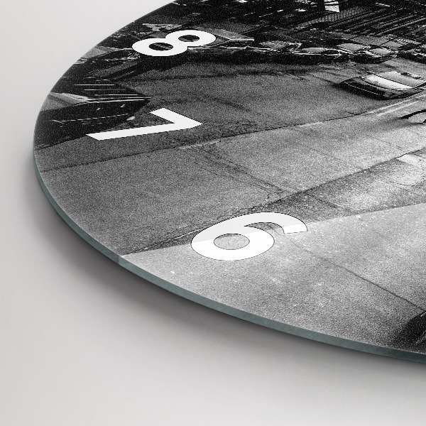 Reloj redondo pared Calles de Chicago