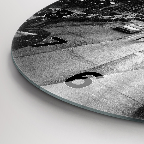 Reloj redondo pared Calles de Chicago