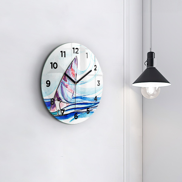 Reloj redondo pared Tabla de surf