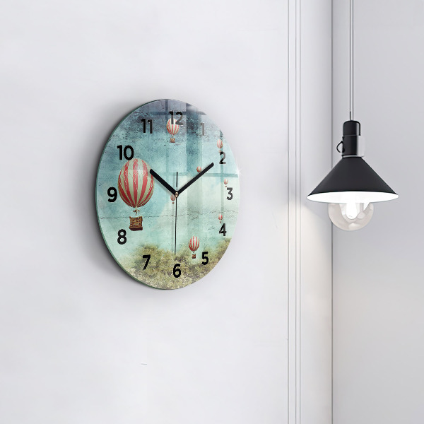 Reloj de pared redondo Globos