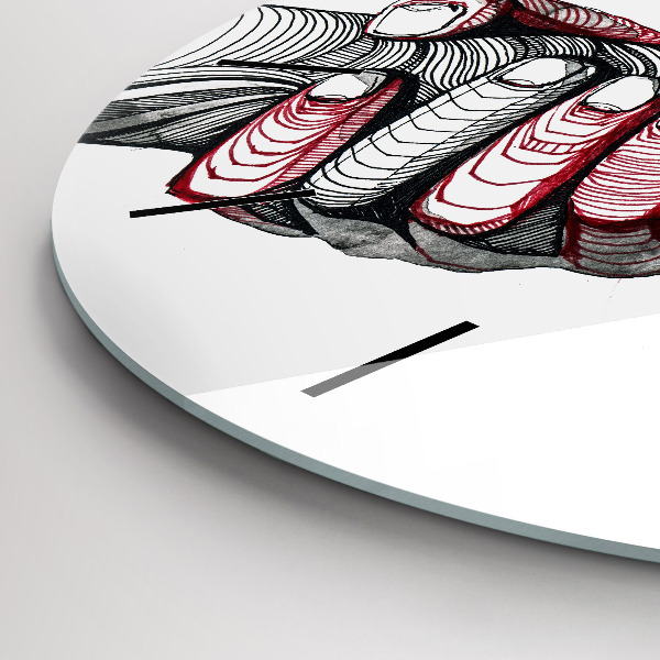 Reloj de pared redondo Cogidos de la mano