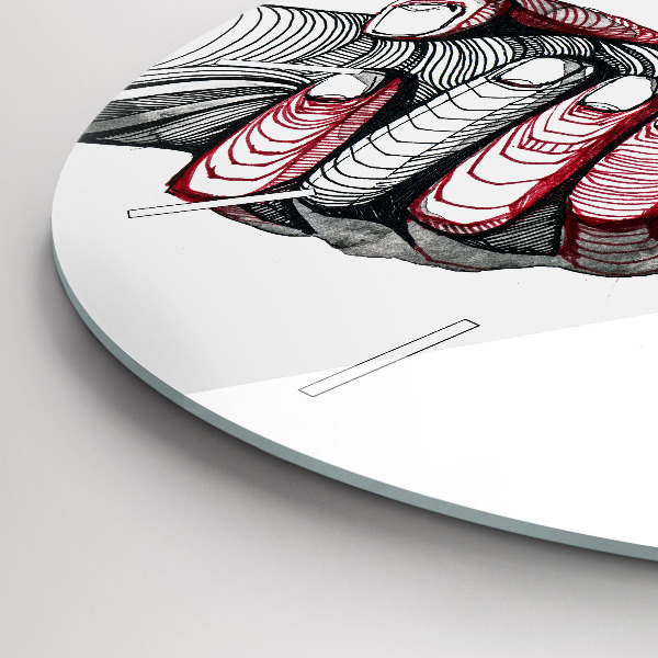 Reloj de pared redondo Cogidos de la mano