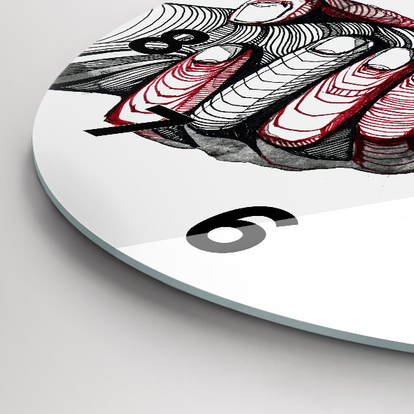 Reloj de pared redondo Cogidos de la mano