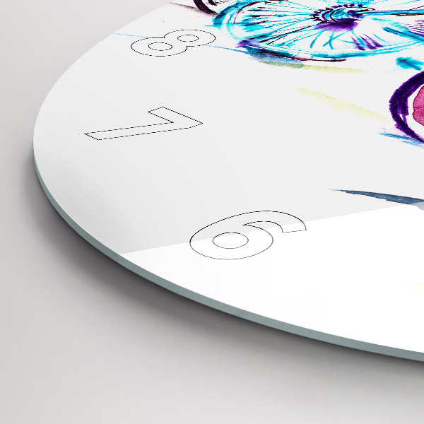 Reloj redondo pared Bicicletas urbanas de colores