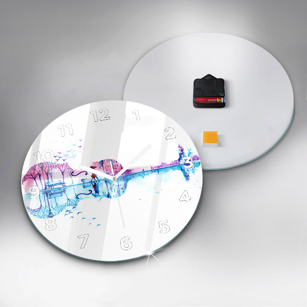 Reloj de pared redondo Cello Parque Lago