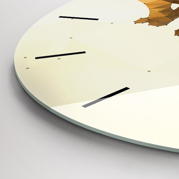 Reloj de cristal redondo Creación de Adán