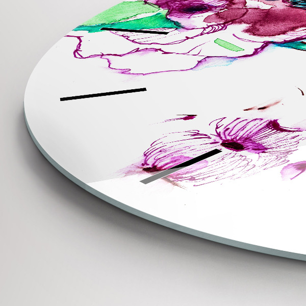 Reloj redondo pared Rostros de mujer con gafas