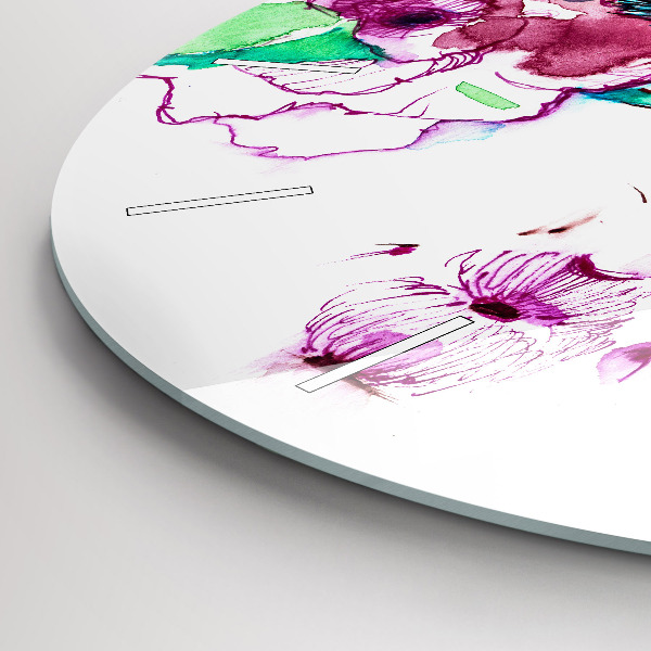 Reloj redondo pared Rostros de mujer con gafas