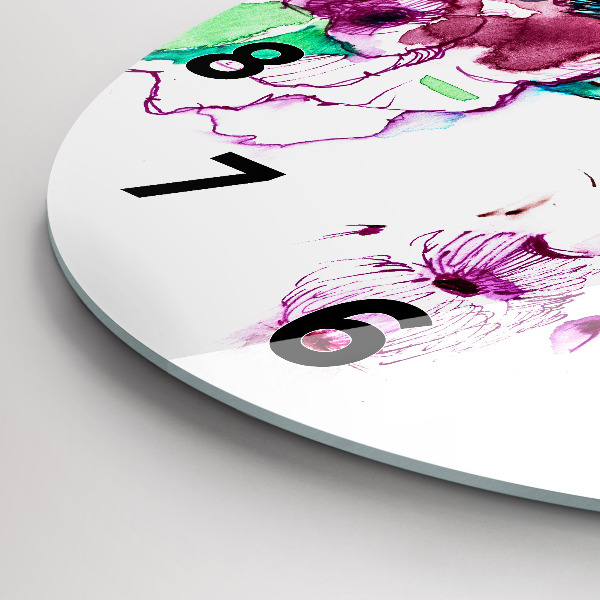 Reloj redondo pared Rostros de mujer con gafas